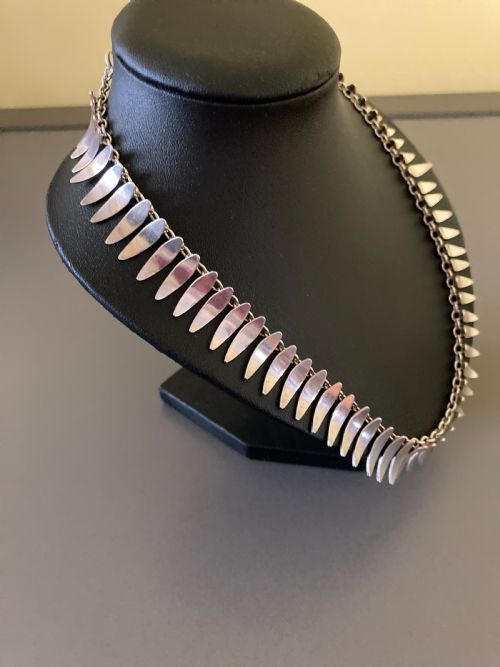 DANISH STERLING SILVER NECKLACE BY TH SKATRORDAM - ADDITIONAL PHOTO 2