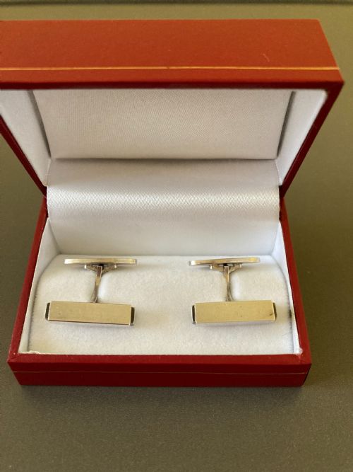 georg jensen danish silver cuff links 1960s - CATEGORY: ANTIQUE JEWELLERY - DATED 1960