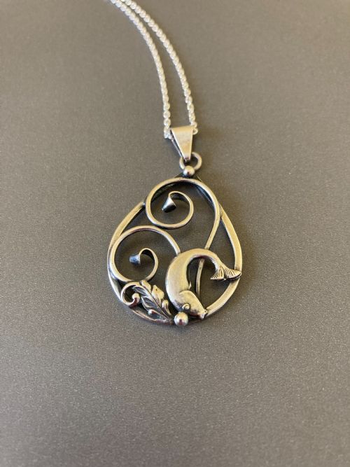 DANISH SILVER PENDANT 1950S - ADDITIONAL PHOTO 2