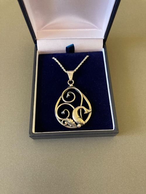 DANISH SILVER PENDANT 1950S - ADDITIONAL PHOTO 3