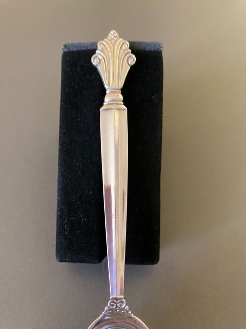 GEORG JENSEN DANISH SILVER SPOON 1926 - ADDITIONAL PHOTO 2