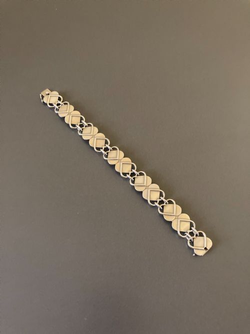 georg jensen danish silver bracelet by arno malinowski - CATEGORY: ANTIQUE JEWELLERY - DATED 1960