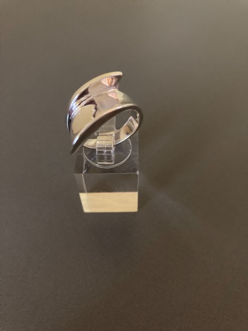 DANISH SILVER RING 1960S BY RANDERS SILVER - ADDITIONAL PHOTO 2