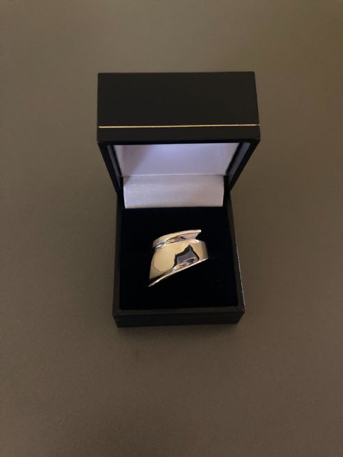 DANISH SILVER RING 1960S BY RANDERS SILVER - ADDITIONAL PHOTO 3