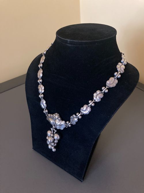 GEORG JENSEN DANISH SILVER NECKLACE NO 96 - ADDITIONAL PHOTO 1