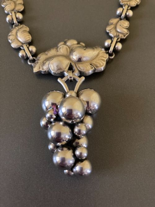 GEORG JENSEN DANISH SILVER NECKLACE NO 96 - ADDITIONAL PHOTO 4