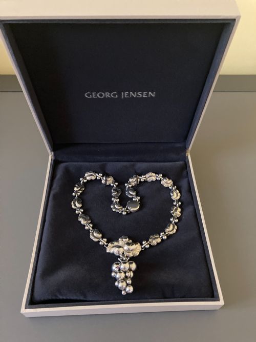 GEORG JENSEN DANISH SILVER NECKLACE NO 96 - ADDITIONAL PHOTO 5