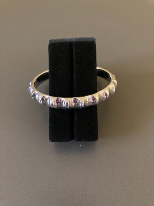 GEORG JENSEN DANISH SILVER BANGLE BY NANNA DITZEL - ADDITIONAL PHOTO 1