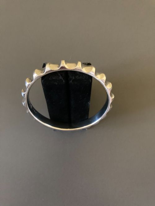 GEORG JENSEN DANISH SILVER BANGLE BY NANNA DITZEL - ADDITIONAL PHOTO 3