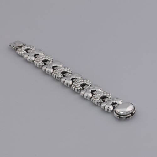 georg jensen danish silver paris bracelet - CATEGORY: ANTIQUE JEWELLERY - DATED 1950