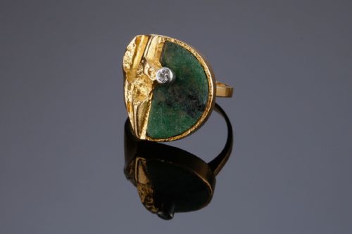 lapponia 18ct gold ring quebec by bjorn wekstrom - CATEGORY: ANTIQUE JEWELLERY - DATED 1960
