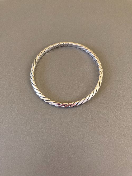 danish silver bangle 196os by randers silver - CATEGORY: ANTIQUE JEWELLERY - DATED 1960