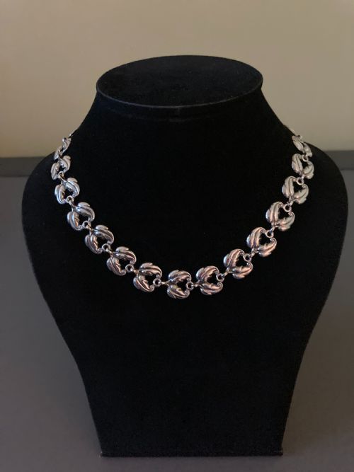 DANISH SILVER NECKLACE 1950S - ADDITIONAL PHOTO 2
