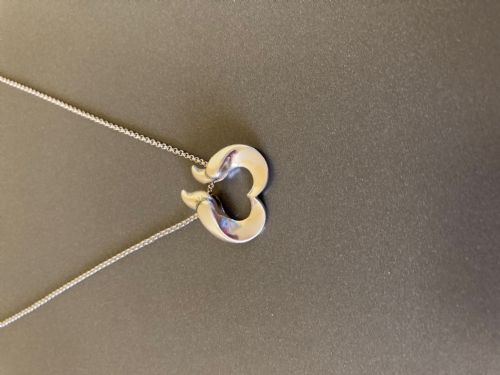 GEORG JENSEN DANISH SILVER PENDANT LOVEBIRDS - ADDITIONAL PHOTO 1