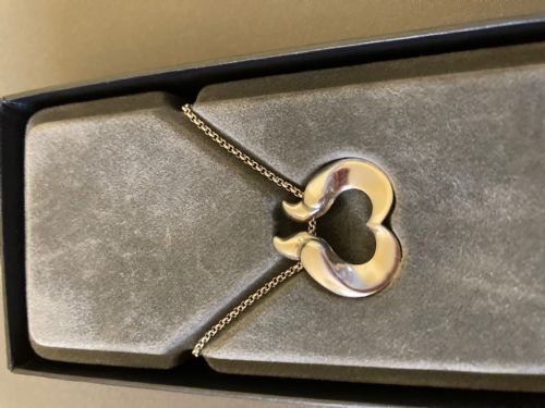 GEORG JENSEN DANISH SILVER PENDANT LOVEBIRDS - ADDITIONAL PHOTO 2