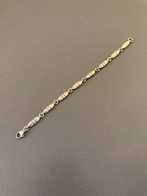 georg jensen danish silver bracelet 1960s - CATEGORY: ANTIQUE JEWELLERY - DATED 1960