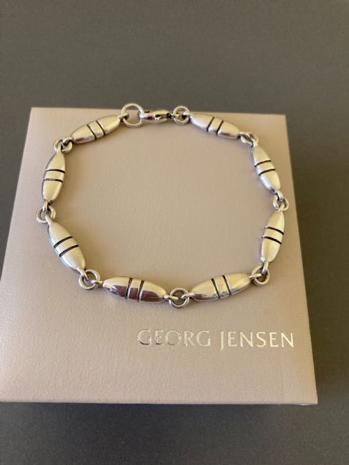 GEORG JENSEN DANISH SILVER BRACELET 1960S - ADDITIONAL PHOTO 3