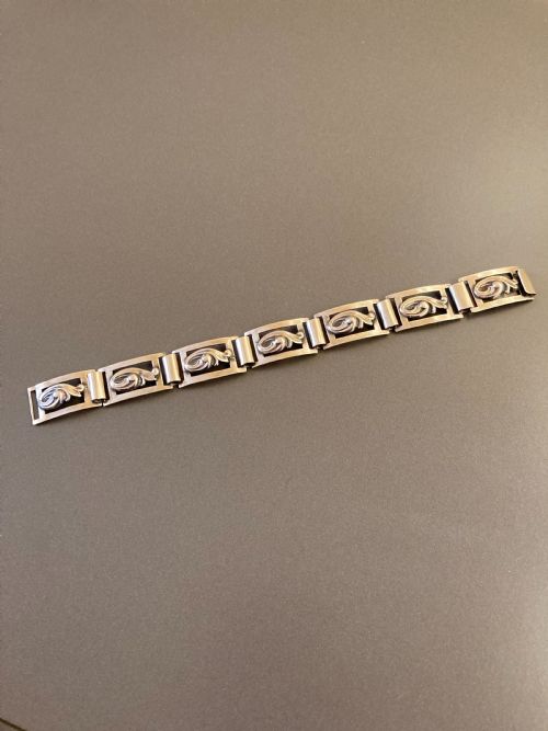 danish silver bracelet by chr veilskov - CATEGORY: ANTIQUE JEWELLERY - DATED 1960