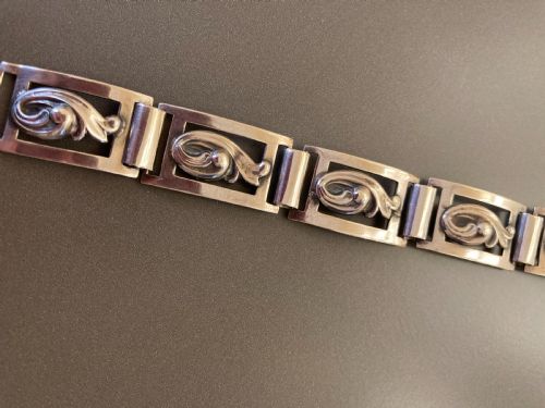 DANISH SILVER BRACELET BY CHR VEILSKOV - ADDITIONAL PHOTO 1