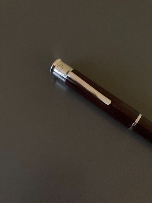 GEORG JENSEN DANISH SILVER AND ENAMEL FOUNTAIN PEN - ADDITIONAL PHOTO 1