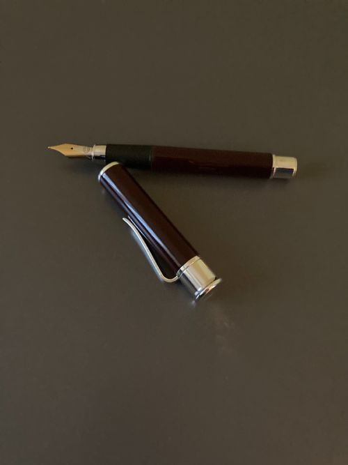 GEORG JENSEN DANISH SILVER AND ENAMEL FOUNTAIN PEN - ADDITIONAL PHOTO 4