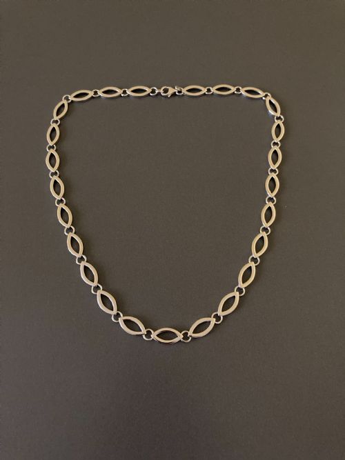 danish silver necklace by randers silver - CATEGORY: ANTIQUE JEWELLERY - DATED 1960