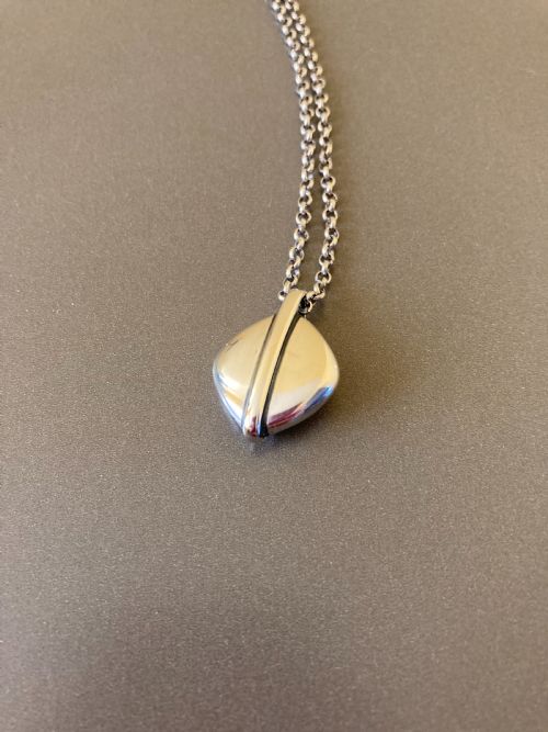 GEORG JENSEN DANISH SILVER PENDANT - ADDITIONAL PHOTO 1