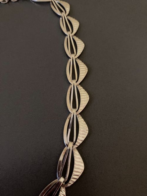 DANISH SILVER NECKLACE 1950S - ADDITIONAL PHOTO 1