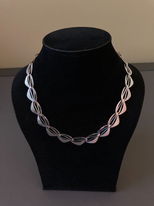 DANISH SILVER NECKLACE 1950S - ADDITIONAL PHOTO 4