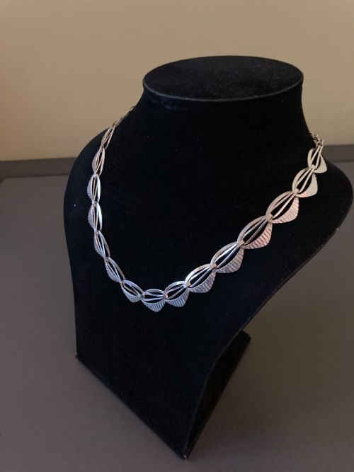DANISH SILVER NECKLACE 1950S - ADDITIONAL PHOTO 5