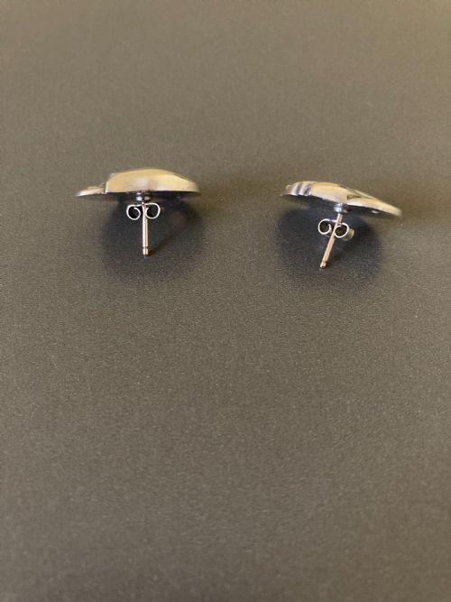GEORG JENSEN DANISH SILVER EARRINGS NO 100A - ADDITIONAL PHOTO 3