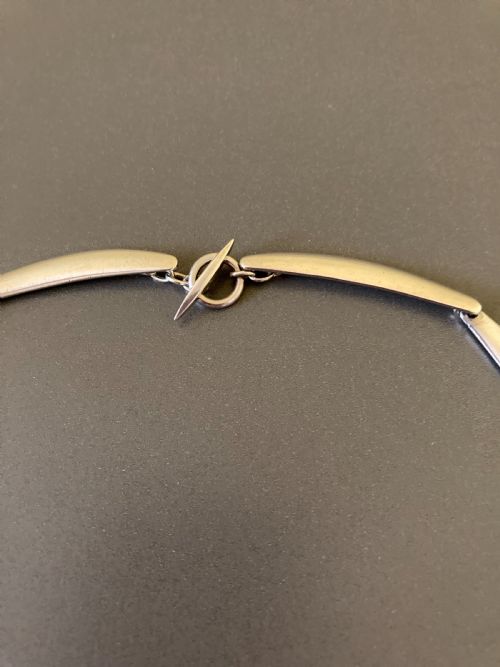 DANISH SILVER NECKLACE 1960S BY TH SKATRORDAM - ADDITIONAL PHOTO 2