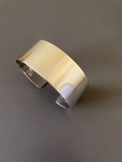 DANISH SILVER BANGLE 1960S - ADDITIONAL PHOTO 1
