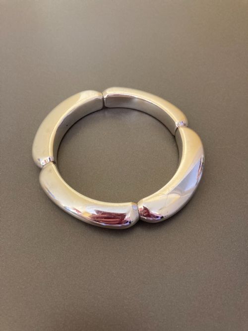 GEORG JENSEN DANISH SILVER BANGLE NO 253 1960S - ADDITIONAL PHOTO 1