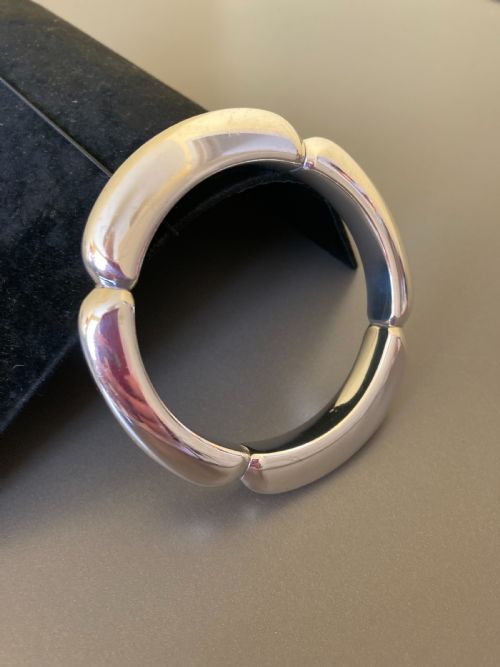 GEORG JENSEN DANISH SILVER BANGLE NO 253 1960S - ADDITIONAL PHOTO 4