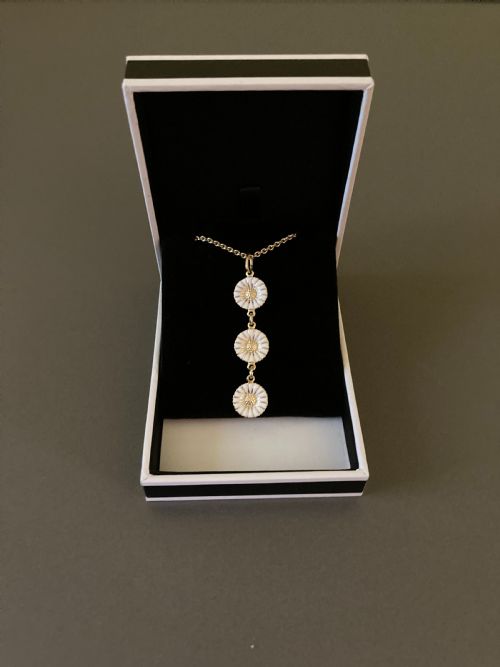 GEORG JENSEN DANISH DAISY PENDANT - ADDITIONAL PHOTO 2