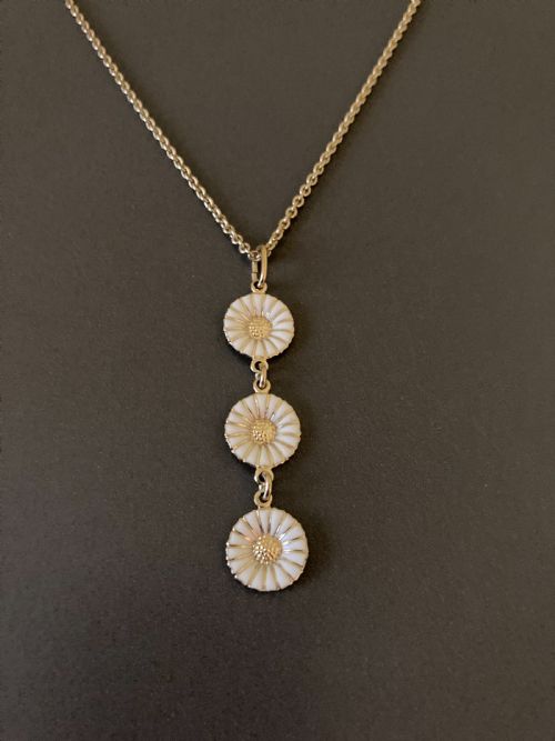 GEORG JENSEN DANISH DAISY PENDANT - ADDITIONAL PHOTO 3