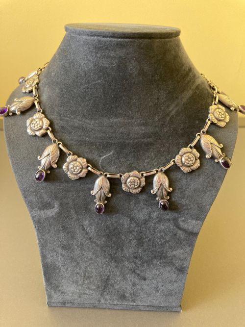 GEORG JENSEN DANISH SILVER NECKLACE NO 6 - ADDITIONAL PHOTO 3