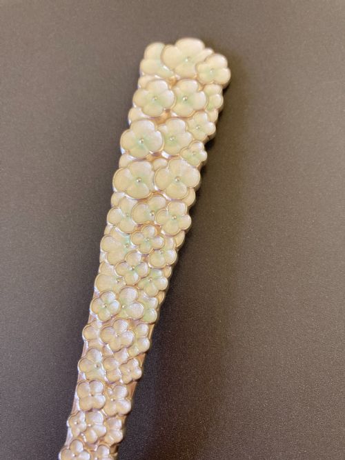 DANISH SILVER GILT AND ENAMEL CHRISTMAS SPOON 1956 - ADDITIONAL PHOTO 1
