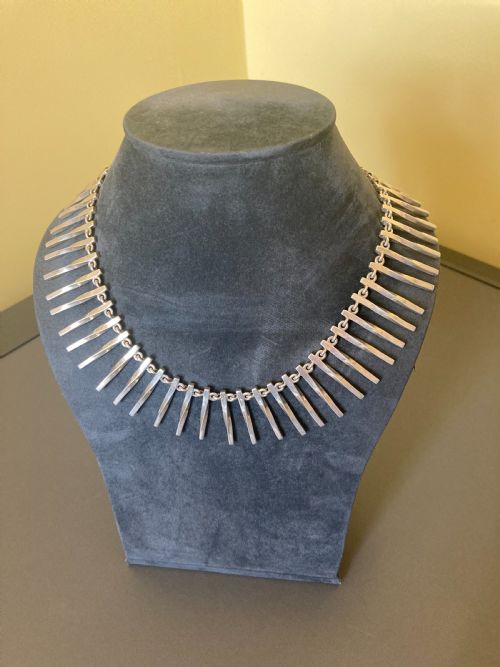TAXCO MEXICAN SILVER NECKLACE 1960S - ADDITIONAL PHOTO 2