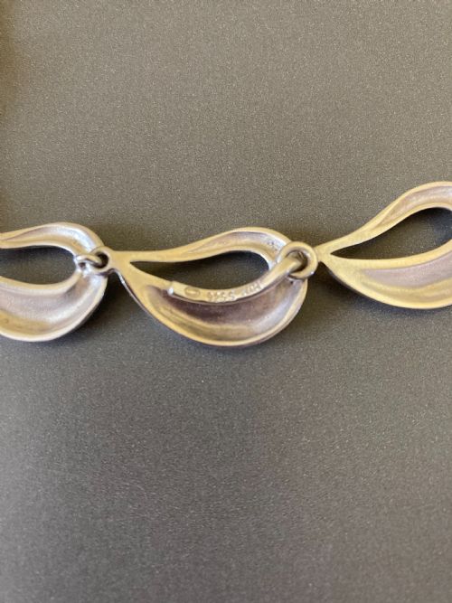 HANS HANSEN DANISH SILVER NECKLACE - ADDITIONAL PHOTO 4