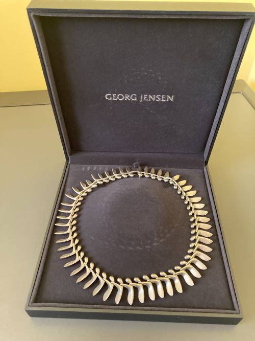 GEORG JENSEN DANISH SILVER NECKLACE BY BENT GABRIELSEN - ADDITIONAL PHOTO 2