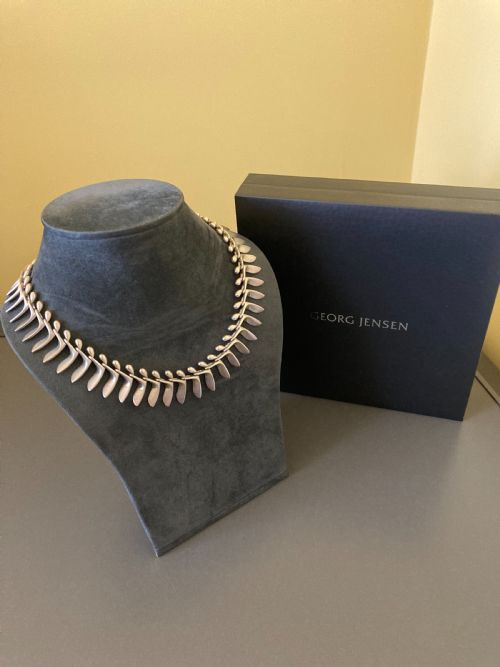 GEORG JENSEN DANISH SILVER NECKLACE BY BENT GABRIELSEN - ADDITIONAL PHOTO 3