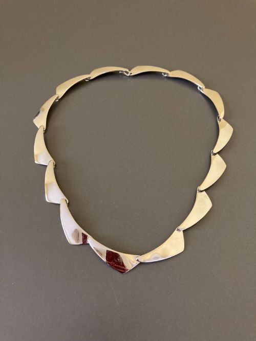 danish silver necklace by randers silver - CATEGORY: ANTIQUE JEWELLERY - DATED 1960