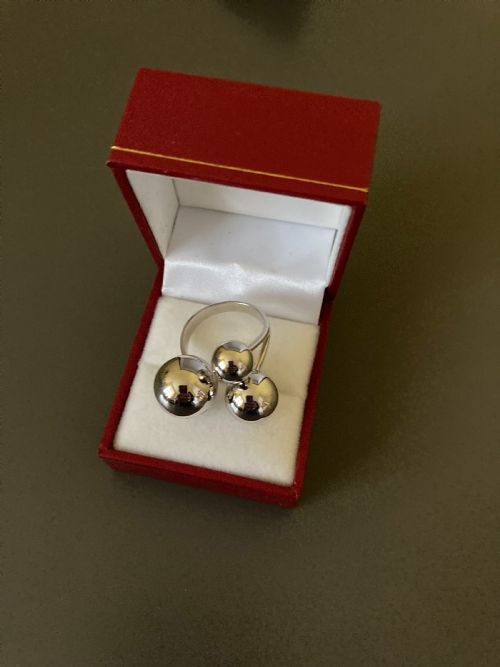 DANISH SILVER RING 1960S BY RANDERS SILVER - ADDITIONAL PHOTO 5