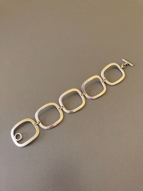 georg jensen danish silver bracelet by ibe dahlquest - CATEGORY: ANTIQUE JEWELLERY - DATED 1960