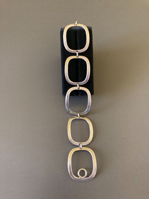 GEORG JENSEN DANISH SILVER BRACELET BY IBE DAHLQUEST - ADDITIONAL PHOTO 2