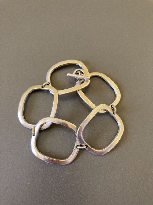 GEORG JENSEN DANISH SILVER BRACELET BY IBE DAHLQUEST - ADDITIONAL PHOTO 3