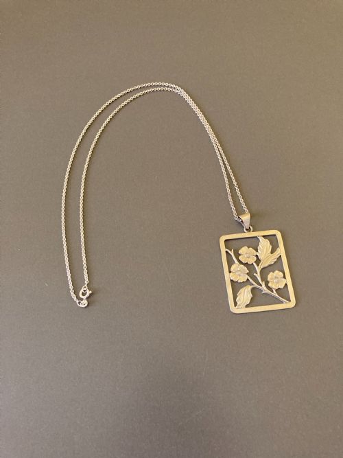 DANISH SILVER PENDANT 1920S - ADDITIONAL PHOTO 1