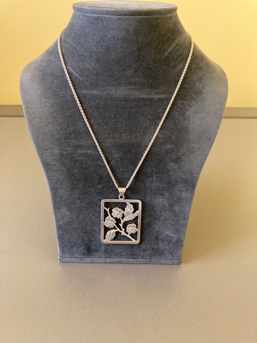 DANISH SILVER PENDANT 1920S - ADDITIONAL PHOTO 3
